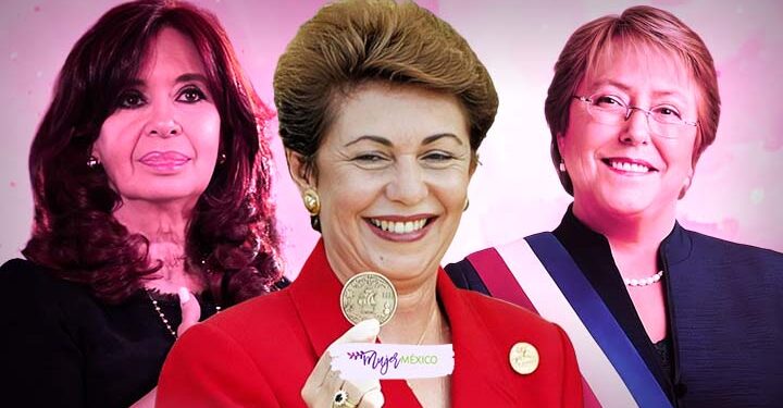 Mujeres elegidas presidentas en América Latina