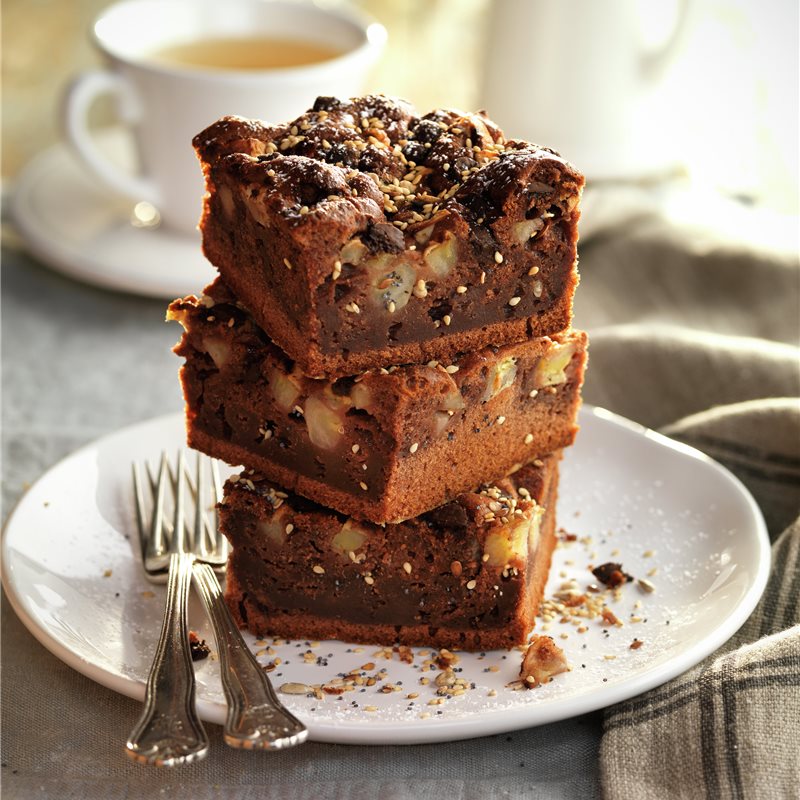 Brownie de plátano y chocolate