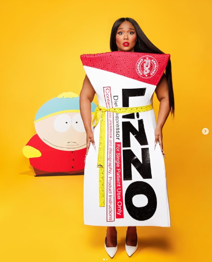 Lizzo disfraz de ozempic para Halloween 2024