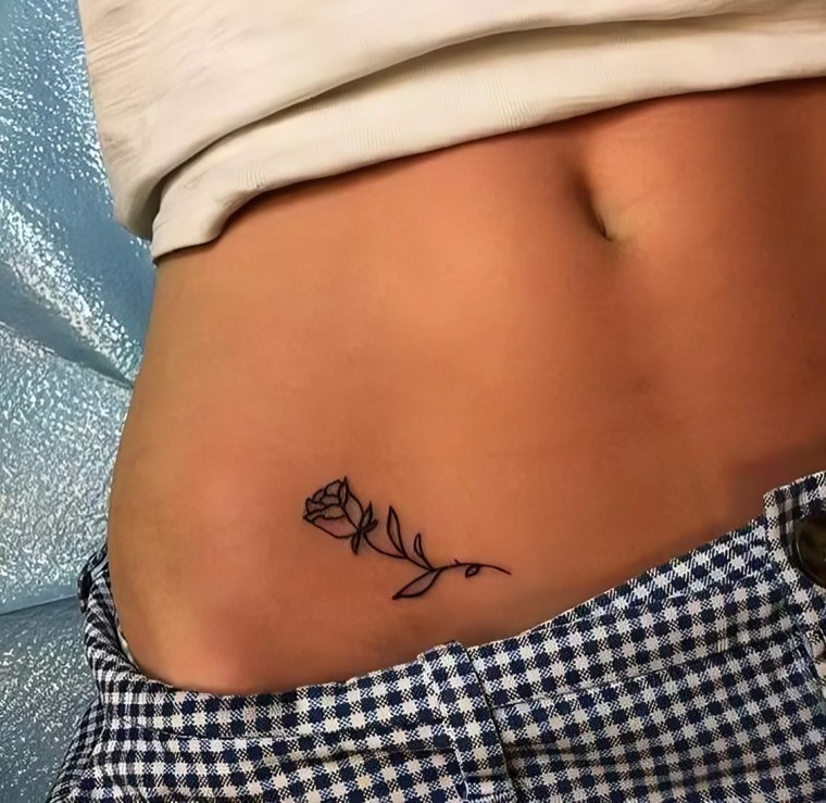 Vientre partes menos dolorosas para tatuajes