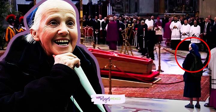 Quién es la monja que lloró ante féretro del papa Francisco