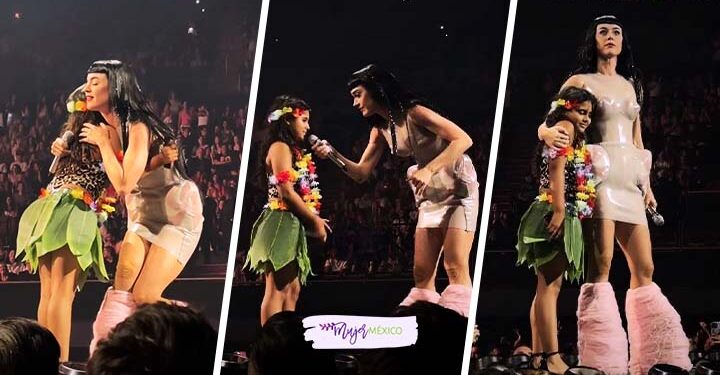 Katy Perry alienta a niña a decir que es mexicana |VIDEO
