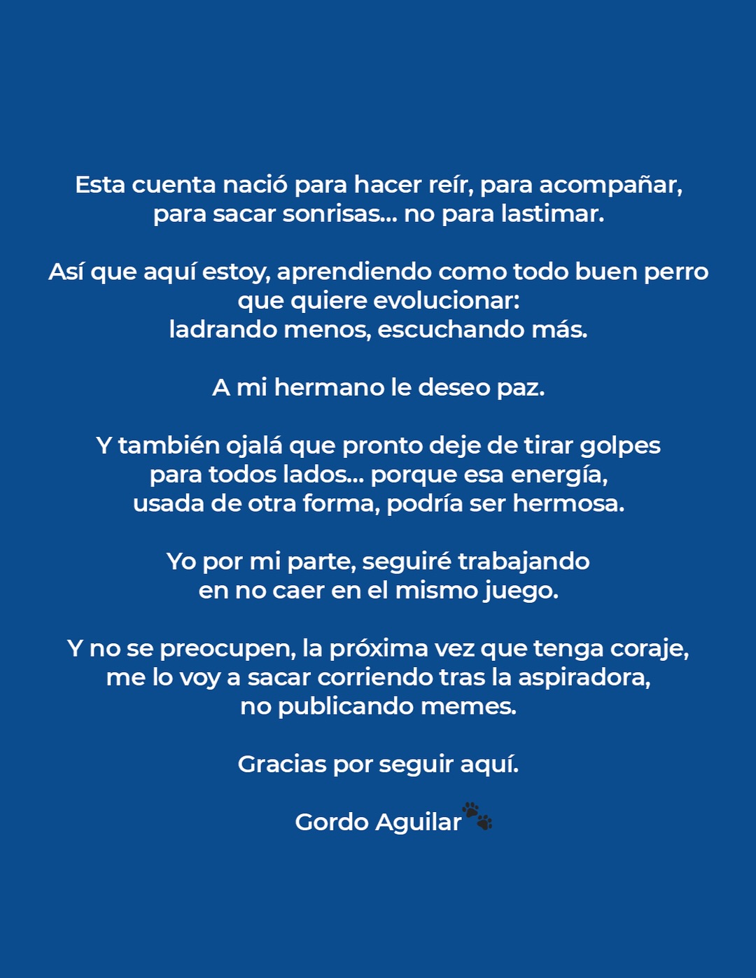 El Gordo Aguilar pide disculpas a Emiliano