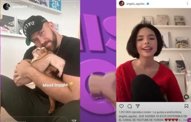 Josh Ball y Ángela Aguilar mantuvieron un breve noviazgo en 2023