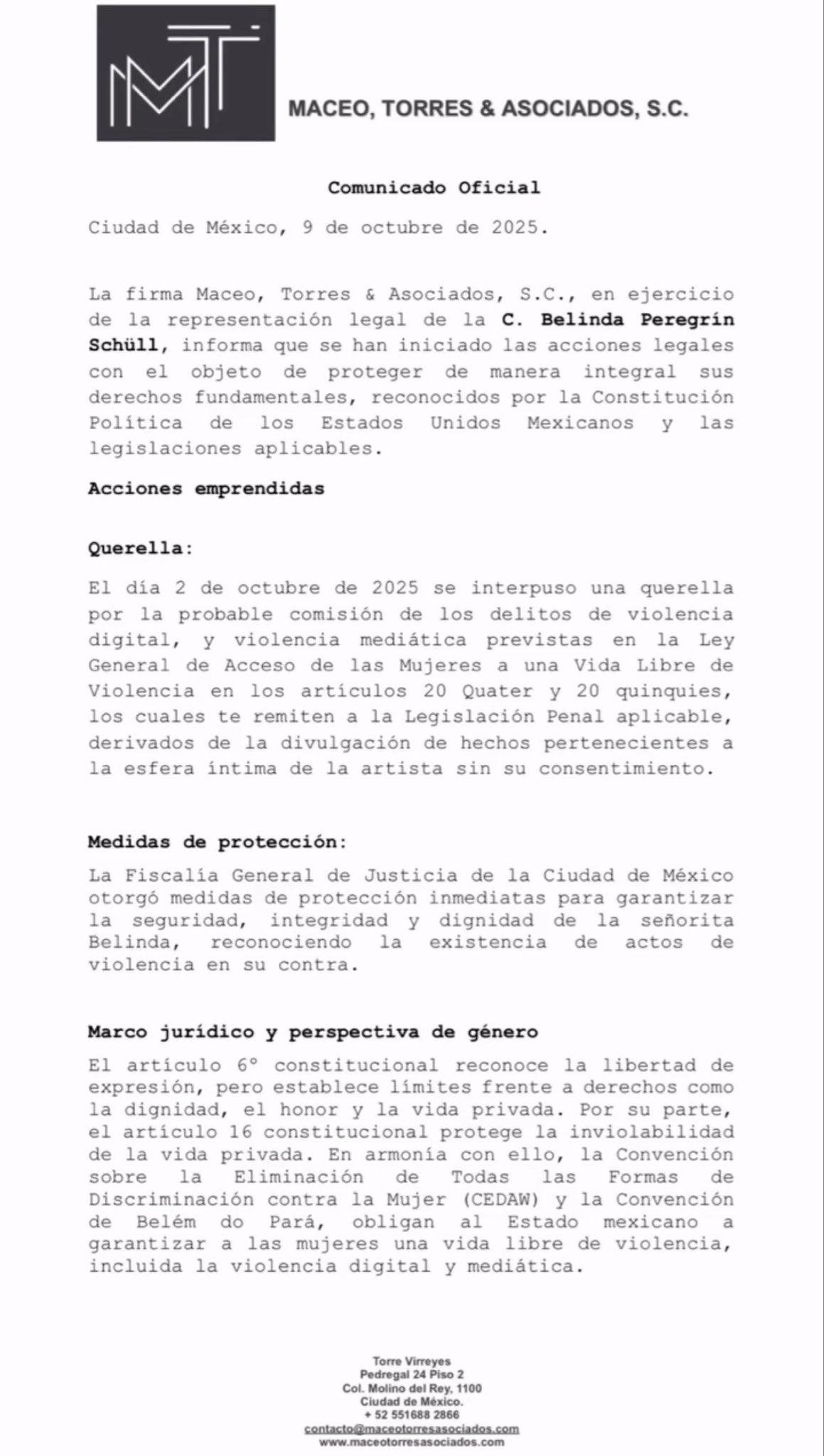 Belinda denuncia a Lupillo Rivera por violencia digital