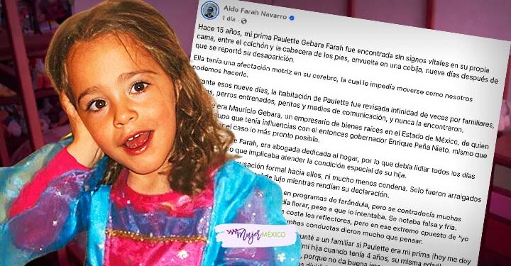 Primo de Paulette Gebara habla a 15 años del caso