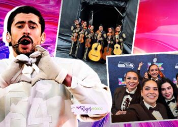 Mariachi Las Divas acompañó a Bad Bunny en el Super Bowl