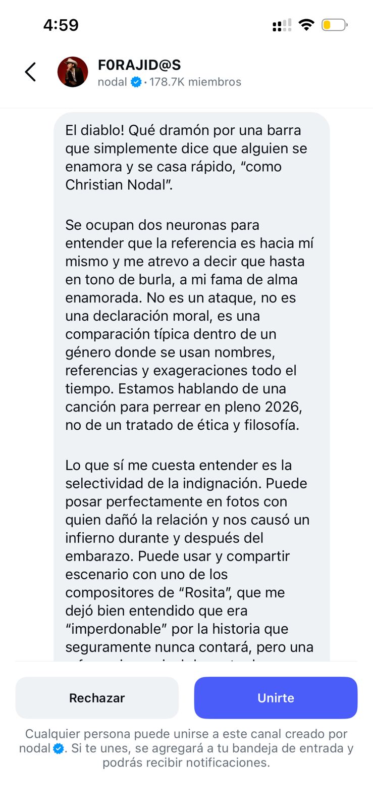 Nodal responde a Cazzu con violencia vicaria